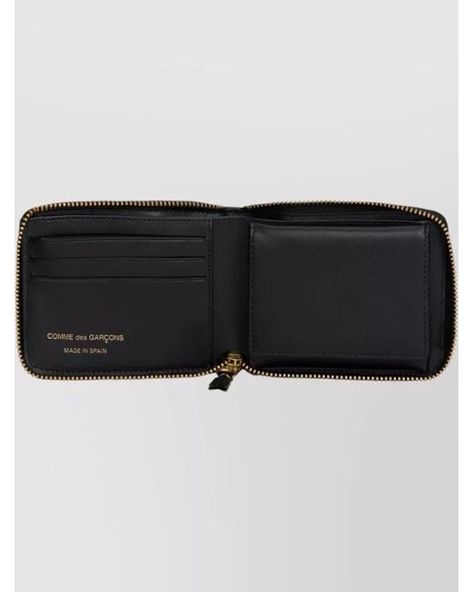 Comme des Garçons Metallic Leather Polka-Dot Wallet