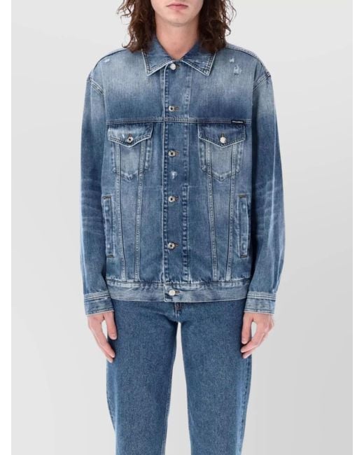 Dolce & Gabbana Blue Denim Jacket for men