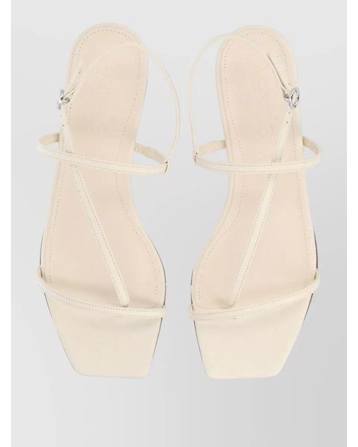 Aeyde Natural Ella Thong Sandal Ankle Strap Design