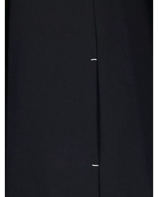 Jil Sander Black Long Tailored Single-Breasted Coat