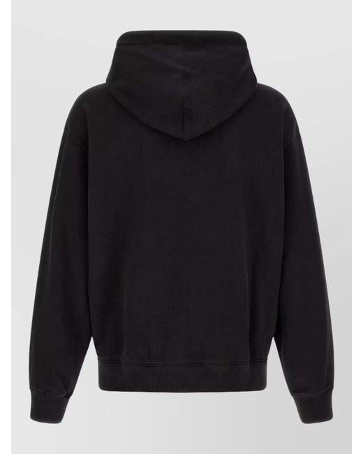 Dolce & Gabbana Black Logo Embroidery Hooded Jacket for men