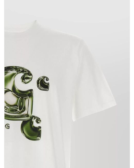 Carhartt Multicolor Ribbed Crew Neck Graphic Print T-Shirt for men