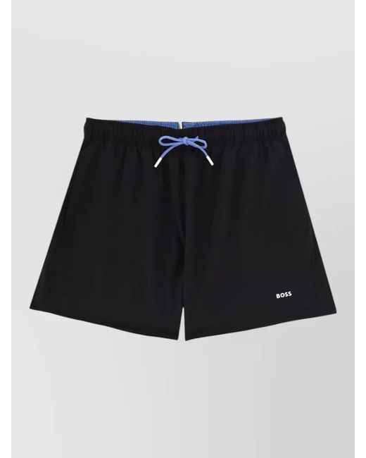 Boss Black Logo Swim Shorts for men