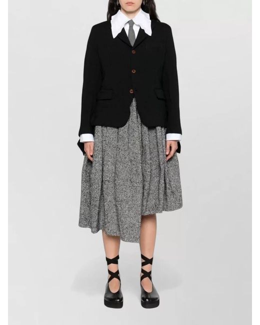 Comme des Garçons Black Tailored Jacket Single Breasted Notch Lapel