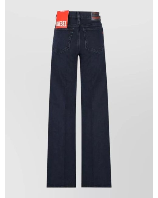 DIESEL Blue Straight-Leg Denim Jeans