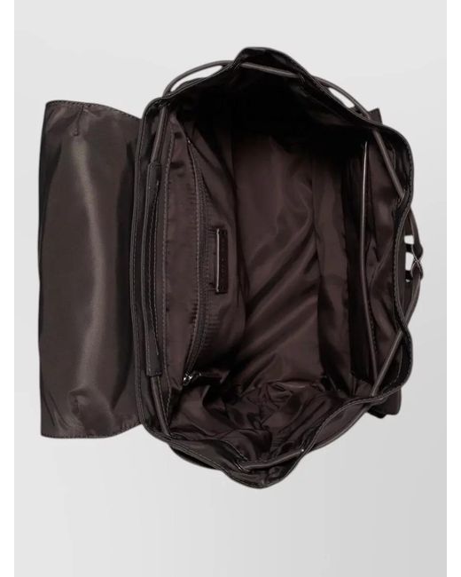 Tory Burch Black Virginia Nylon Backpack Top Handle Straps