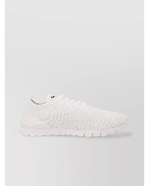 Kiton White Running Sneakers for men