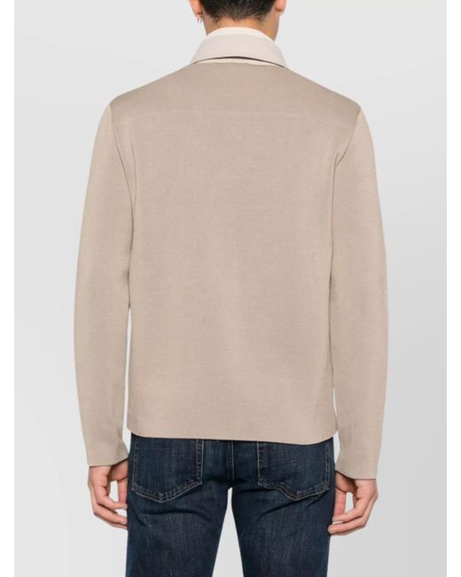 Herno Natural Paneled Shirt Jacket for men