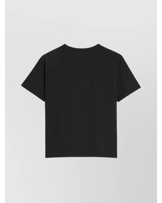 Valentino Garavani Black Cotton Printed Crew-Neck T-Shirt for men