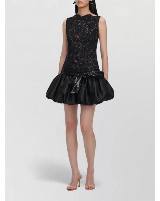 Self-Portrait Black Lace Mini Dress