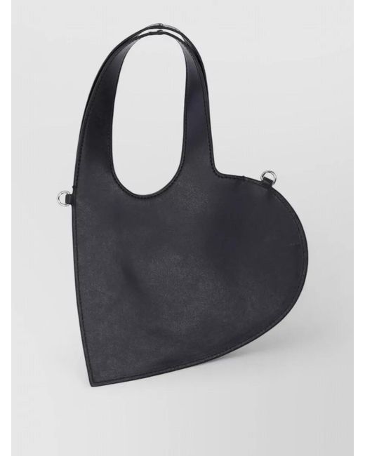 Coperni Black Heart Mini Leather Shoulder Bag