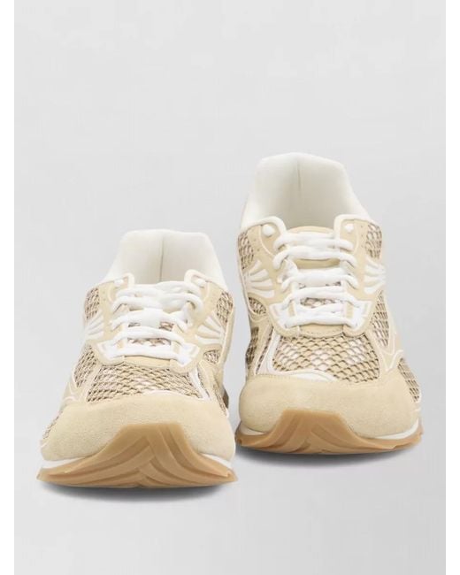 Bottega Veneta Natural Leather Low-Top Sneakers