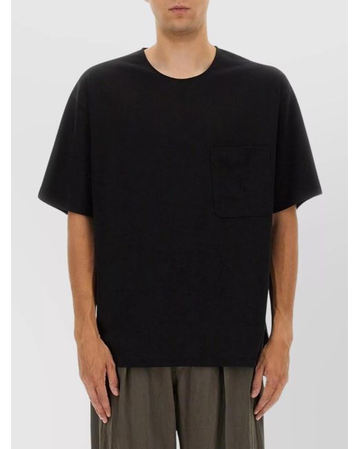 Lemaire Black Relaxed-Fit T-Shirt for men