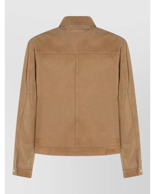 MM6 by Maison Margiela Natural Cotton Trucker Jacket for men