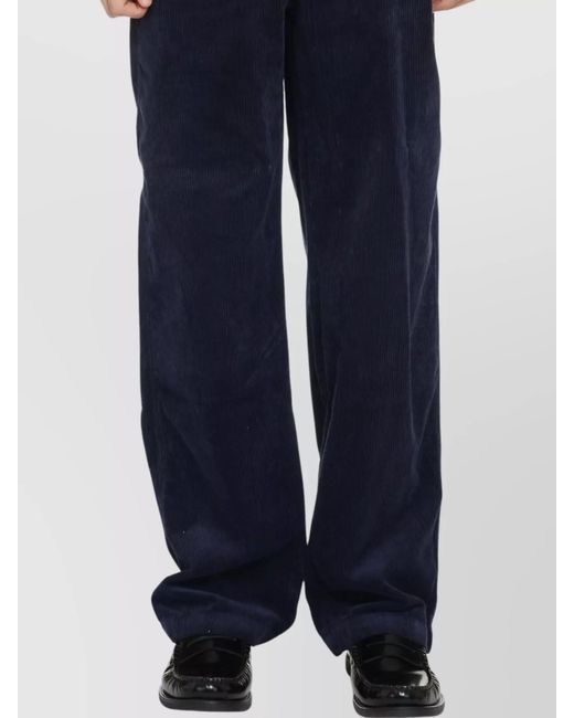 Isabel Marant Blue Corduroy Trousers for men