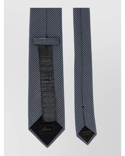Brioni White Silk Jacquard Tie for men