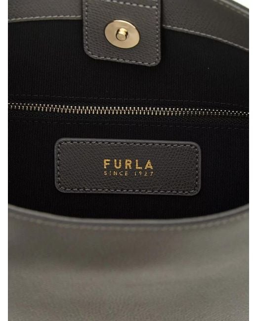 Furla White Roxie Small Bucket Bag Adjustable Strap