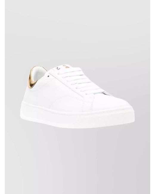 Lanvin White Low-Top Sneakers