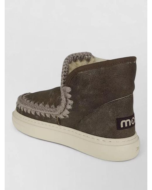 Mou Multicolor Eskimo High Boots Sneaker Style Rubber Sole