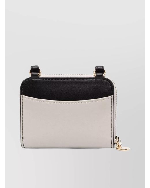 Stella McCartney Black Bicolor Card Holder