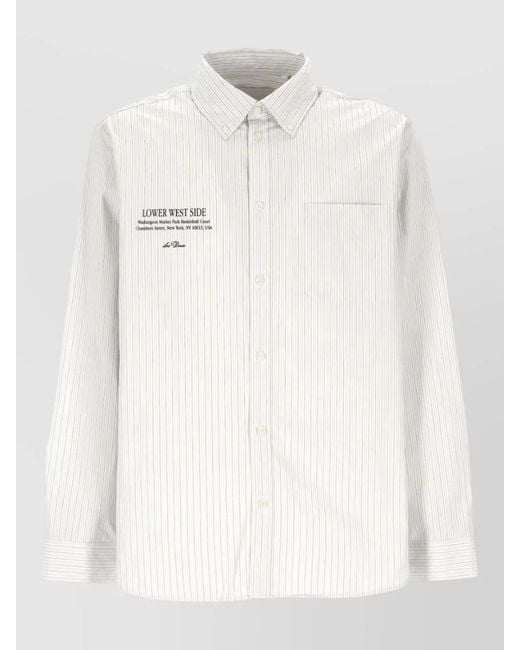 Les Deux White Cotton Casual Shirt for men