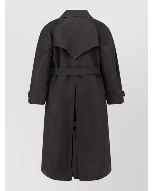 Moncler Genius Black Double-Breasted Trench Coat