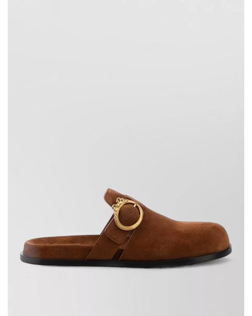 Dior Brown Leather Mules