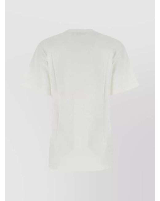 Ambush White Cotton Logo Print Jersey T-Shirt