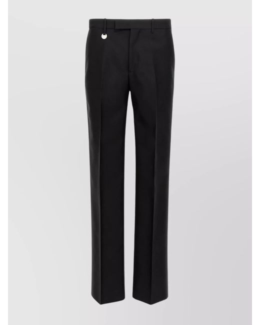 Burberry Black Wool Silk Tailored Trousers for men