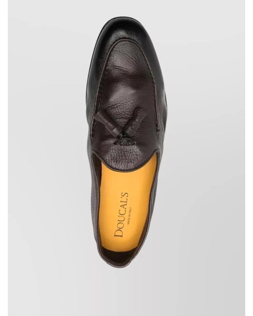 Doucal's Multicolor Leather Tassel Loafers for men