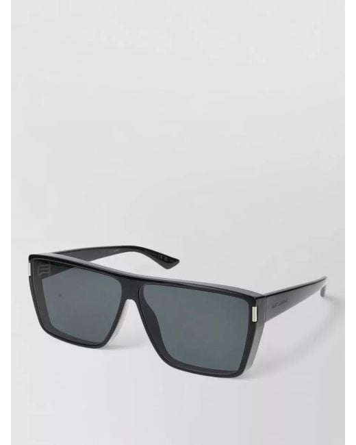 Saint Laurent Gray Sunglasses Sl 756 Square Frame Metal Accents
