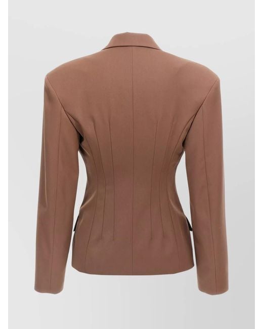 Dries Van Noten Brown Wool Single-Breasted Blazer