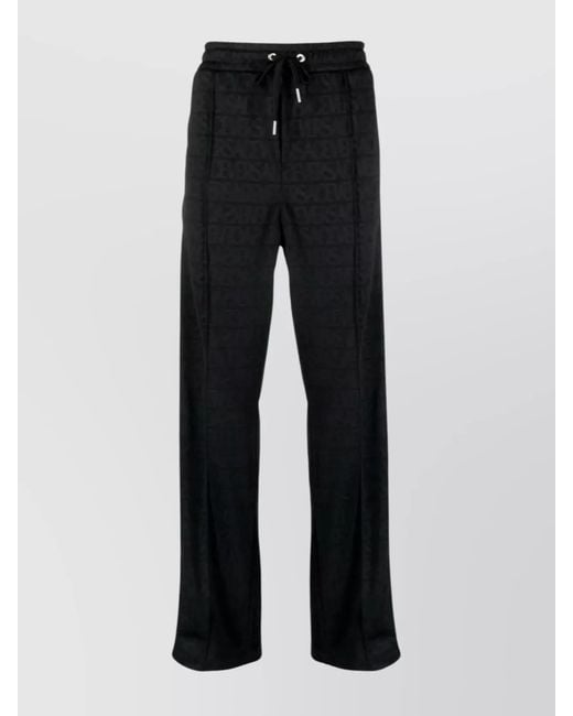 Versace Black Printed Regular-Fit Track Pants for men