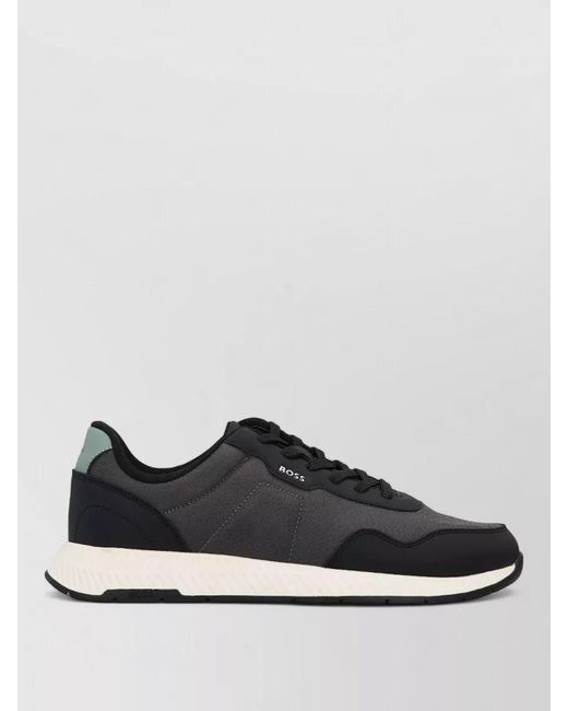 Boss Multicolor Leather Low-Top Sneakers for men