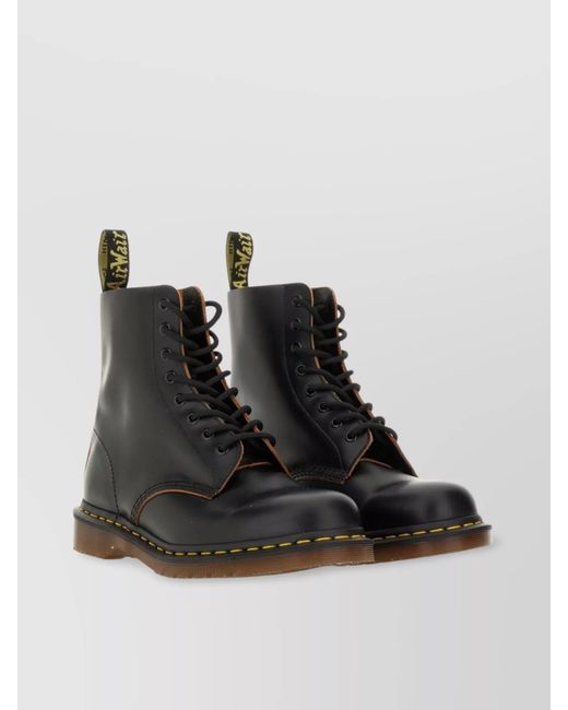 Dr. Martens Black Leather Lace-Up Boots for men