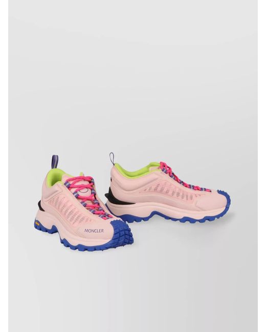 Moncler Pink Trailgrip Lite Low-Top Sneakers