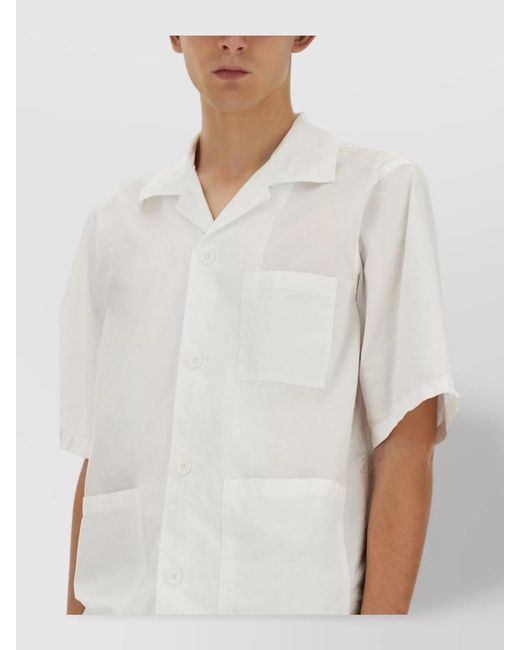 Aspesi White Oversized Cotton Shirt for men