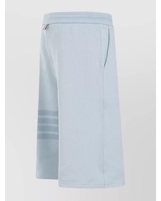 Thom Browne Blue Straight Bermuda Shorts for men