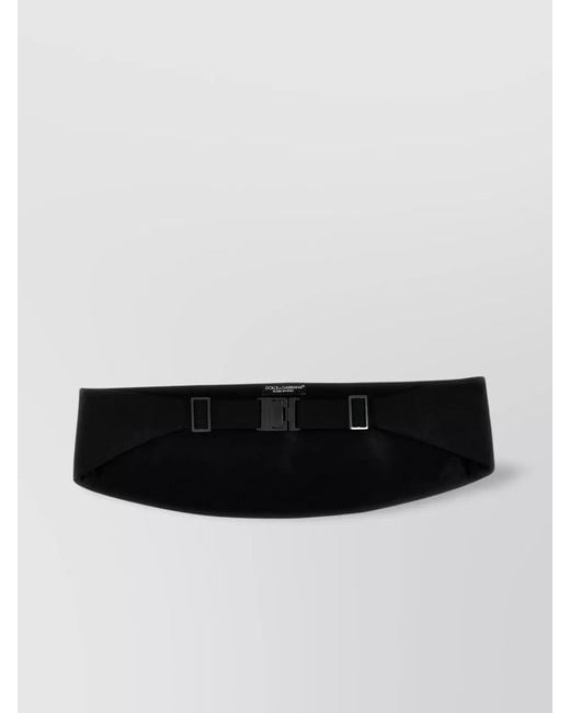 Dolce & Gabbana Black Silk Satin Cummerbund