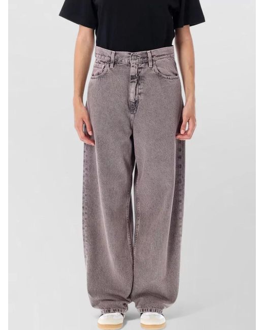 Carhartt Multicolor Denim High-Rise Wide-Leg Trousers