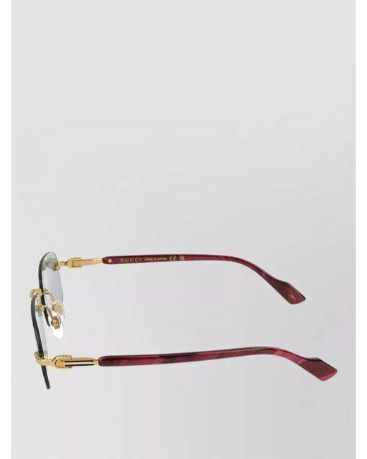 Gucci Multicolor Sunglasses Gg1221S 003 Rectangular Metal Frame for men