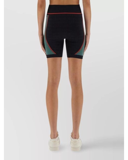 Casablanca Black Slim-Fit Knee-Length Sports Shorts