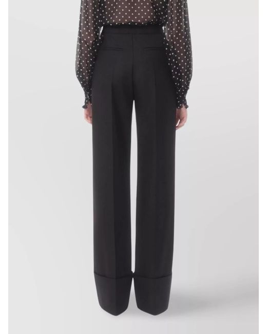 Valentino Garavani Gray Virgin Wool Straight-Leg Tailored Trousers