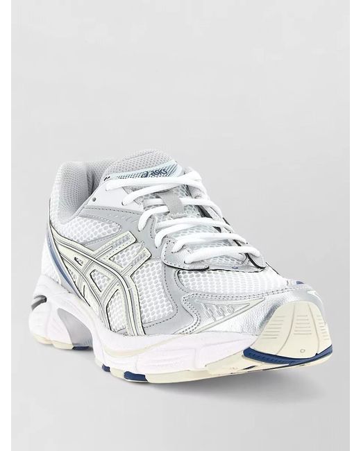 Asics White Gt 2160 Mesh Sneakers Rubber Sole for men