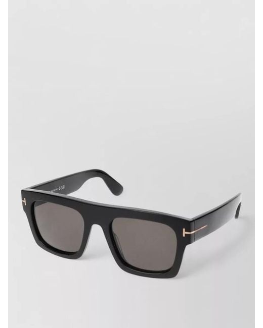 Tom Ford Gray Sunglasses Ft0711 01A Square Thick Frame