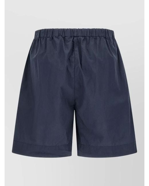Xacus Blue Carlotta Bermuda Shorts Side Pockets Design