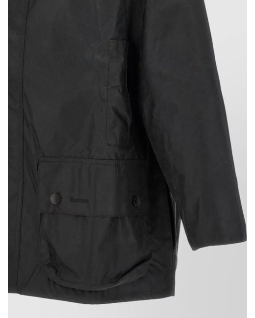 Barbour Gray Waxed Cotton Jacket for men