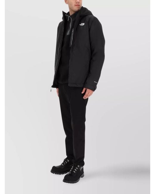 The North Face Black Regular-Fit Hooded Jacket for men
