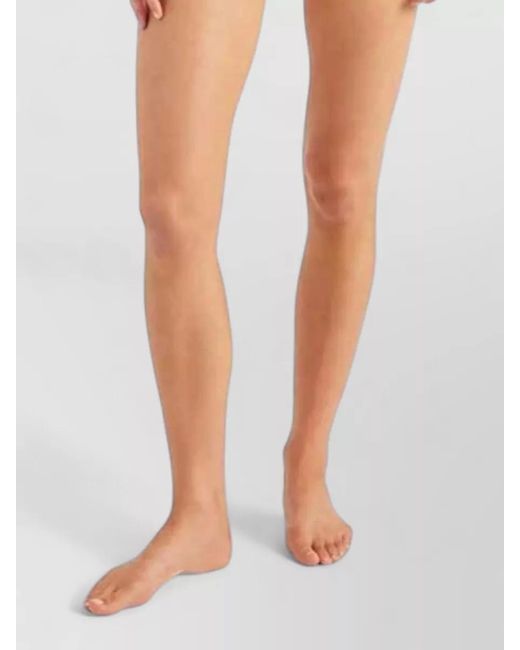 Hunza G Pink Square Neck Textured Swimsuit High Leg