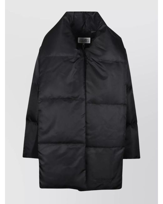 MM6 by Maison Martin Margiela Black Short Padded Polyamide Down Jacket